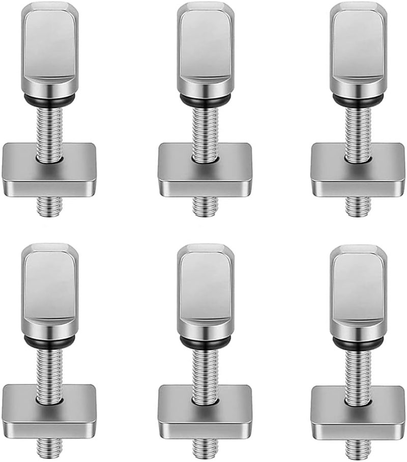 Spurick 6 Pieces Surfboard Fin Screws, No Tool Stainless Steel Thumb Fin Screw for SUP Surf Longboard Paddleboard and BoardWorks SUP Center Fin Adapters Surfing Accessories - Image 1